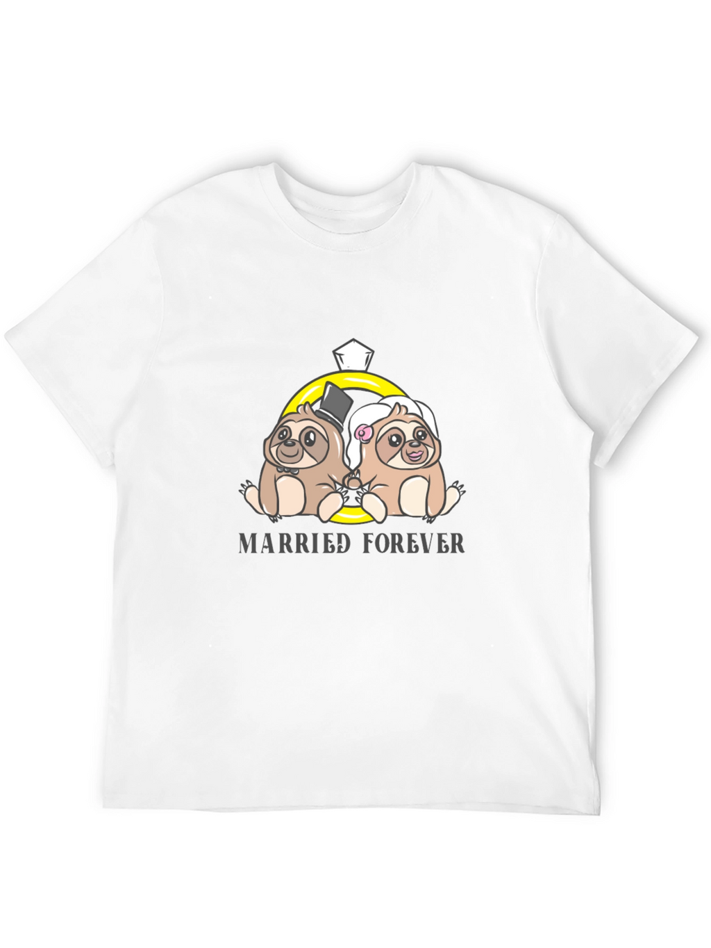 Married Forever Sloth Couple T-Shirt