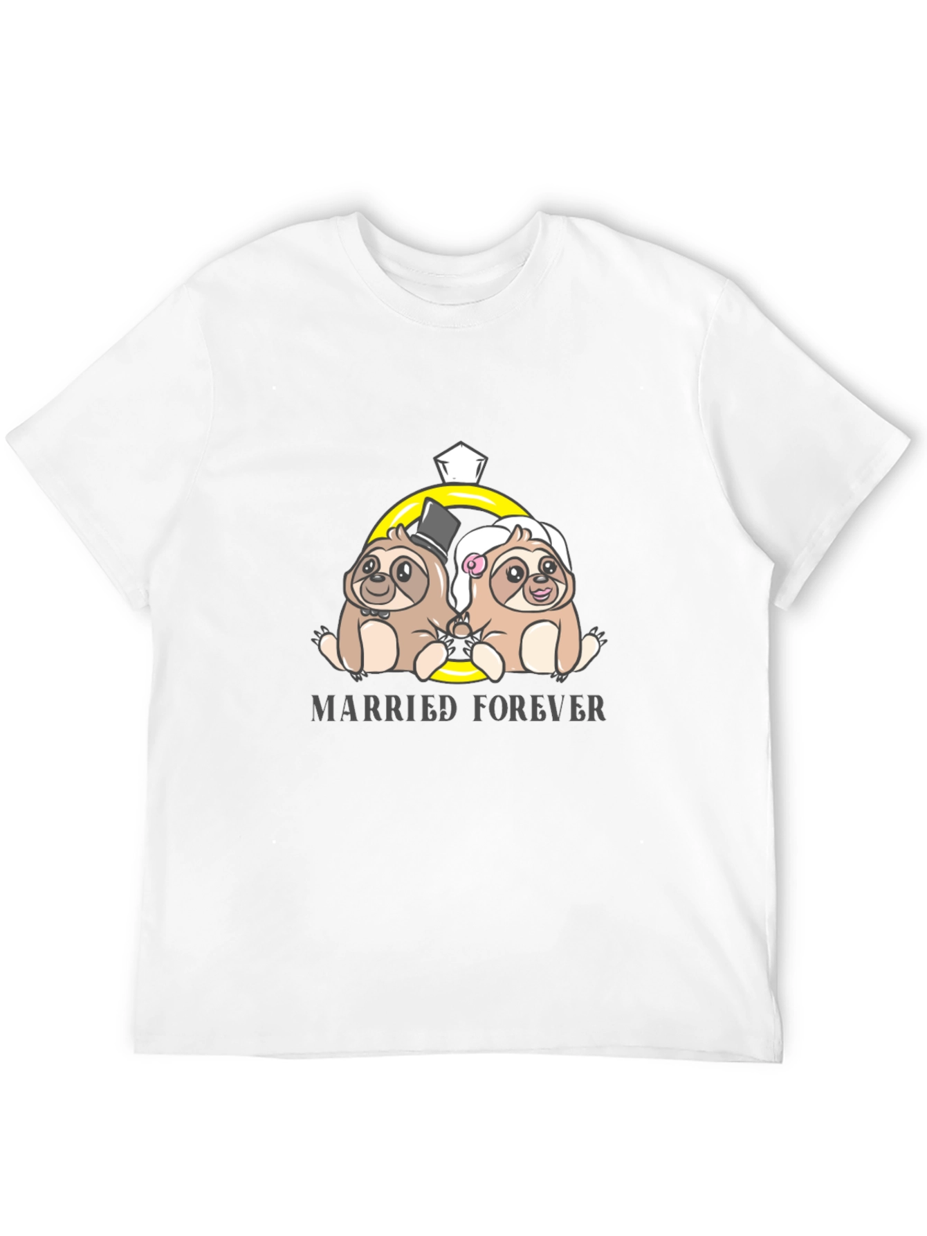 Married Forever Sloth Couple T-Shirt