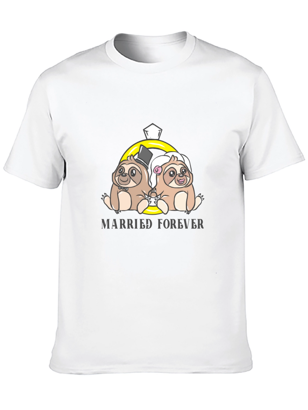 Married Forever Sloth Couple T-Shirt