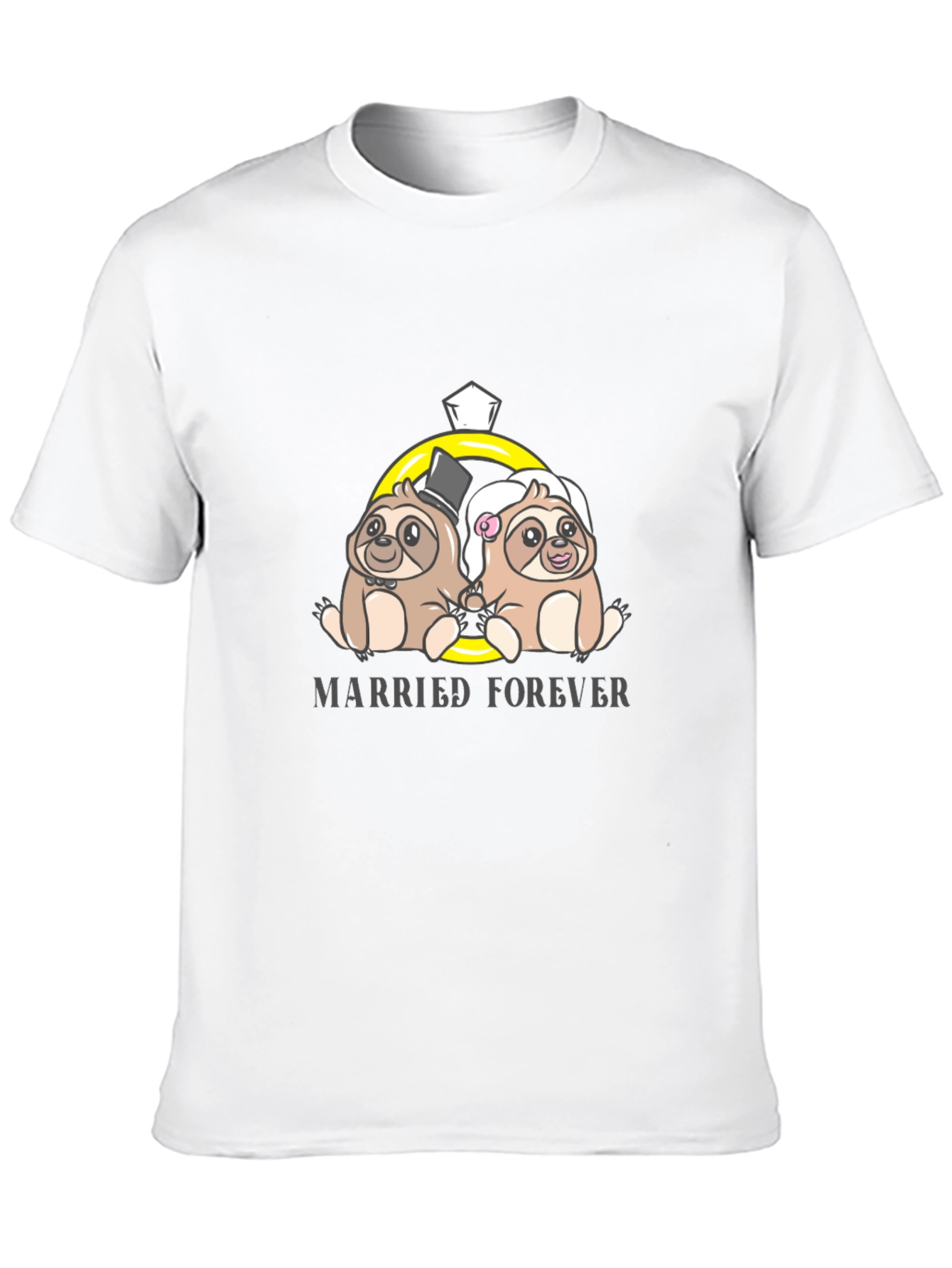 Married Forever Sloth Couple T-Shirt