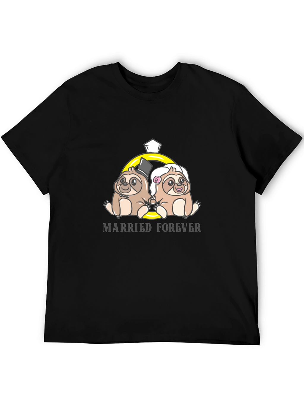 Married Forever Sloth Couple T-Shirt
