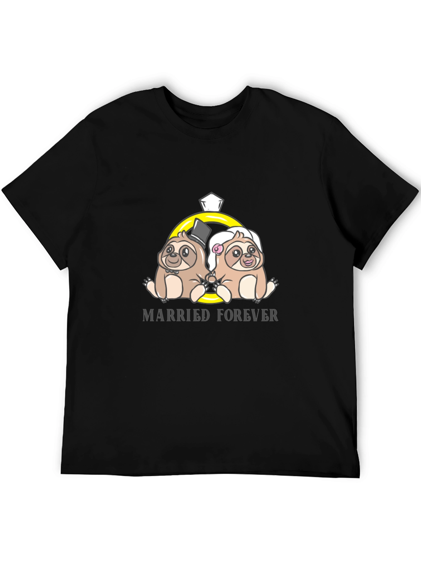 Married Forever Sloth Couple T-Shirt
