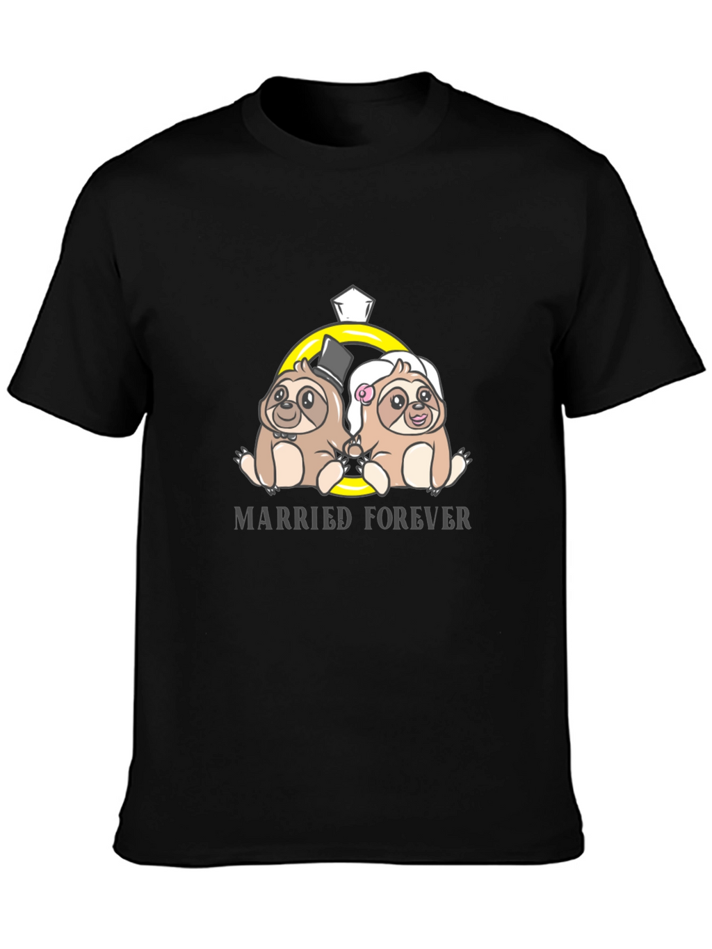 Married Forever Sloth Couple T-Shirt