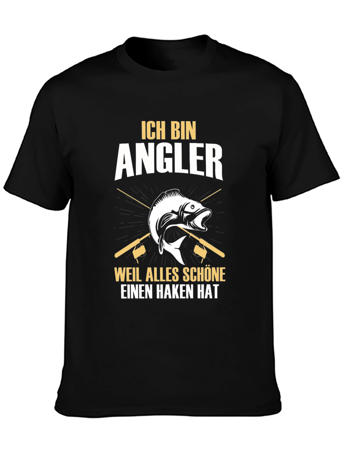 Ich Bin Angler T-Shirt - Fishing Design