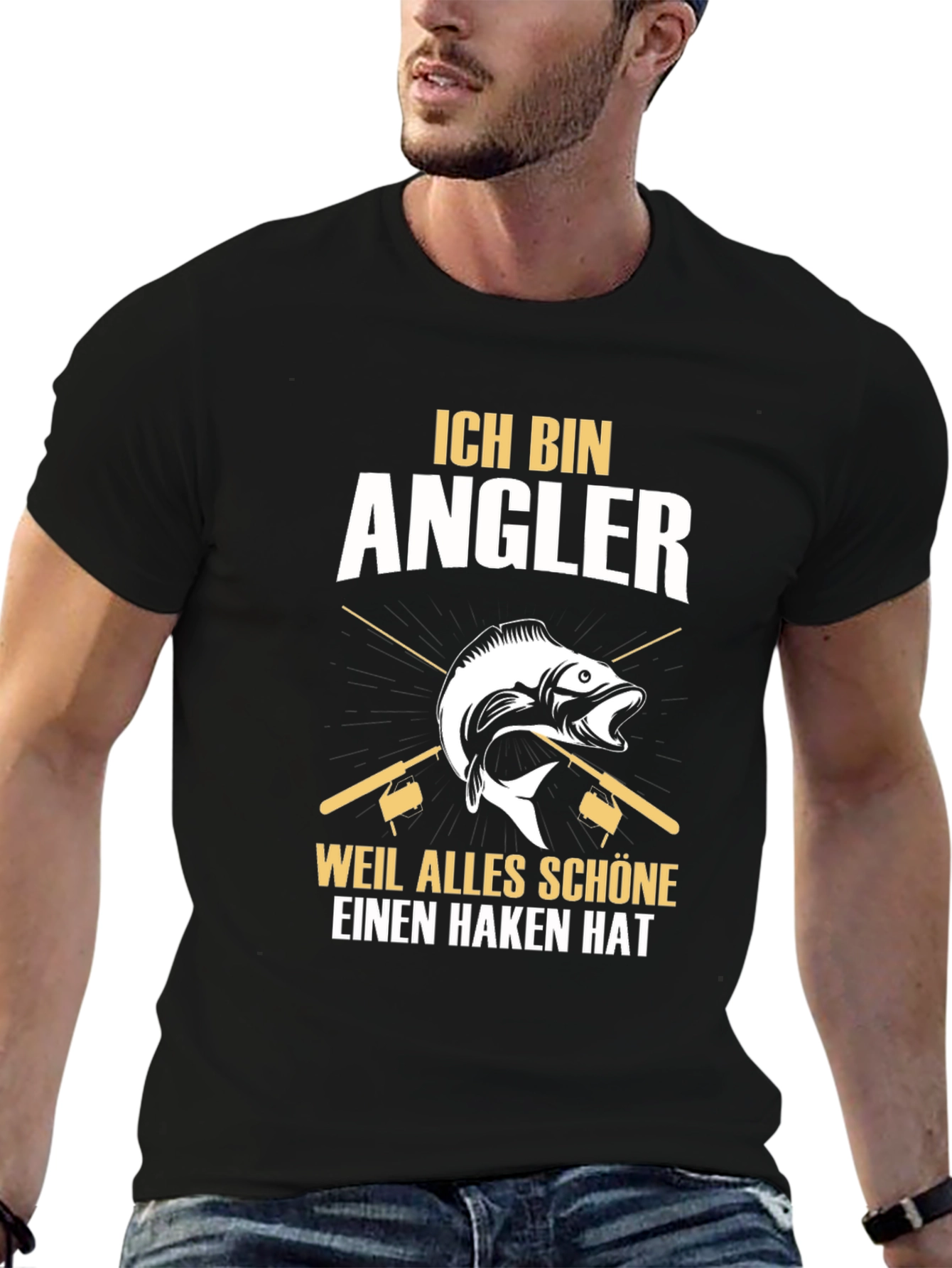 Ich Bin Angler T-Shirt - Fishing Design