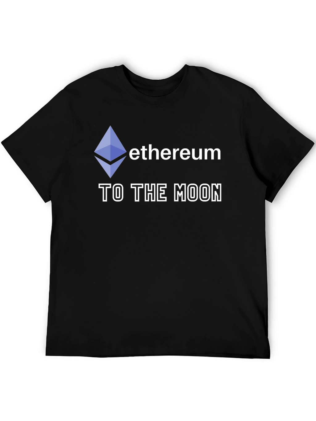 Ethereum To The Moon Black T-Shirt