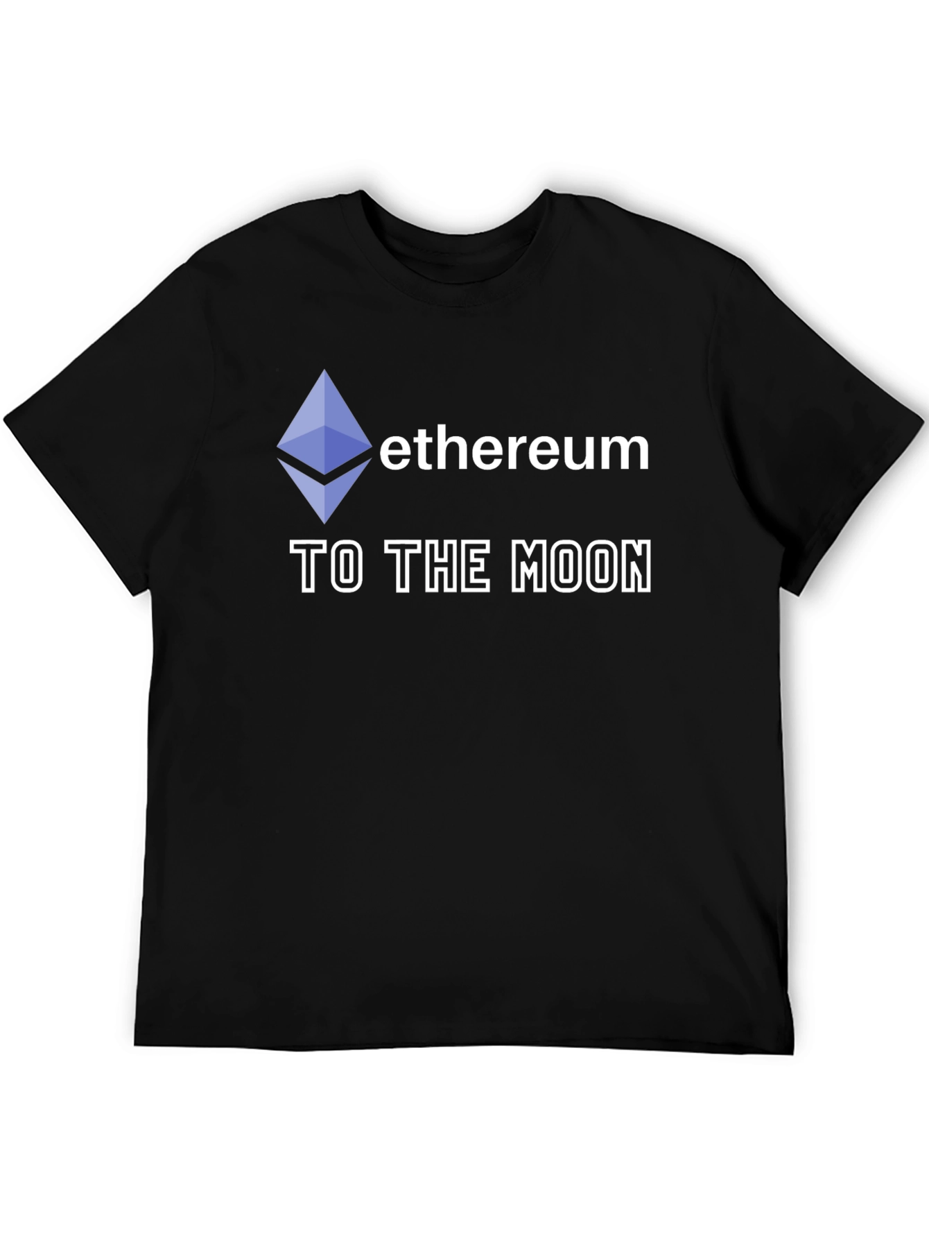 Ethereum To The Moon Black T-Shirt
