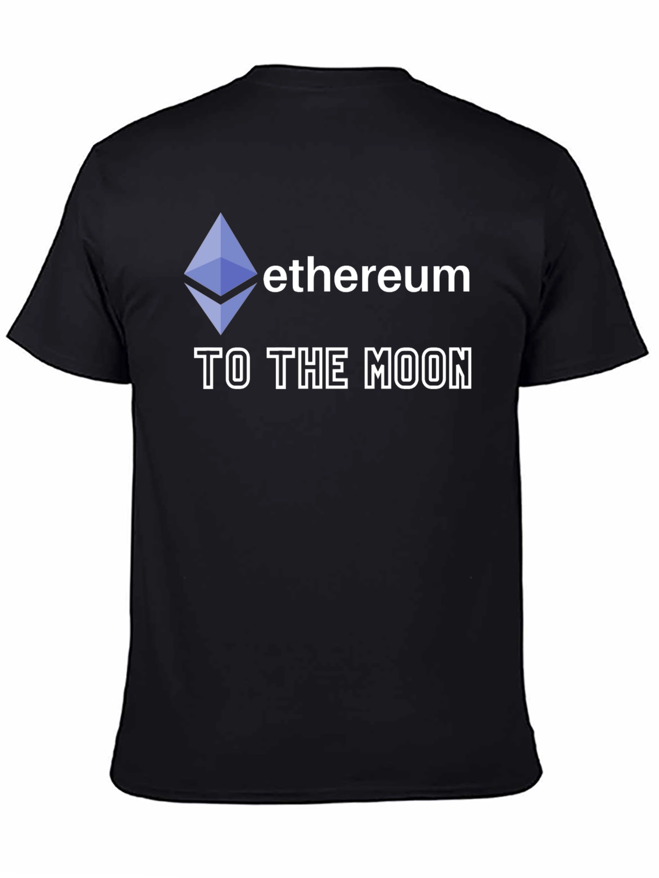 Ethereum To The Moon Black T-Shirt