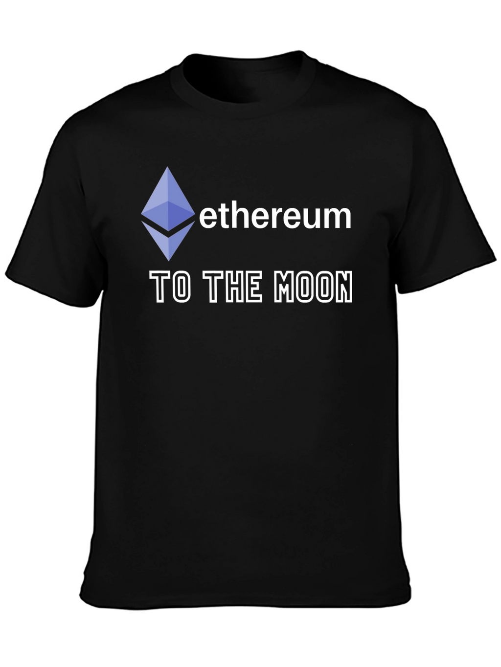 Ethereum To The Moon Black T-Shirt