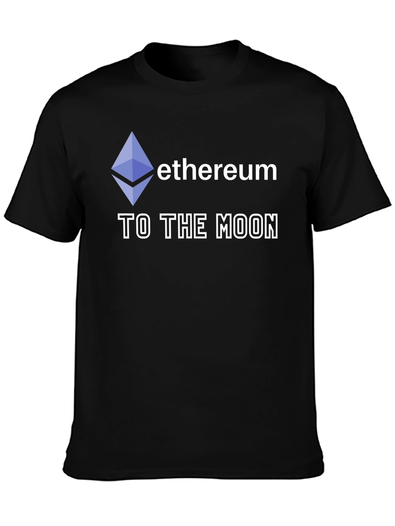 Ethereum To The Moon Black T-Shirt