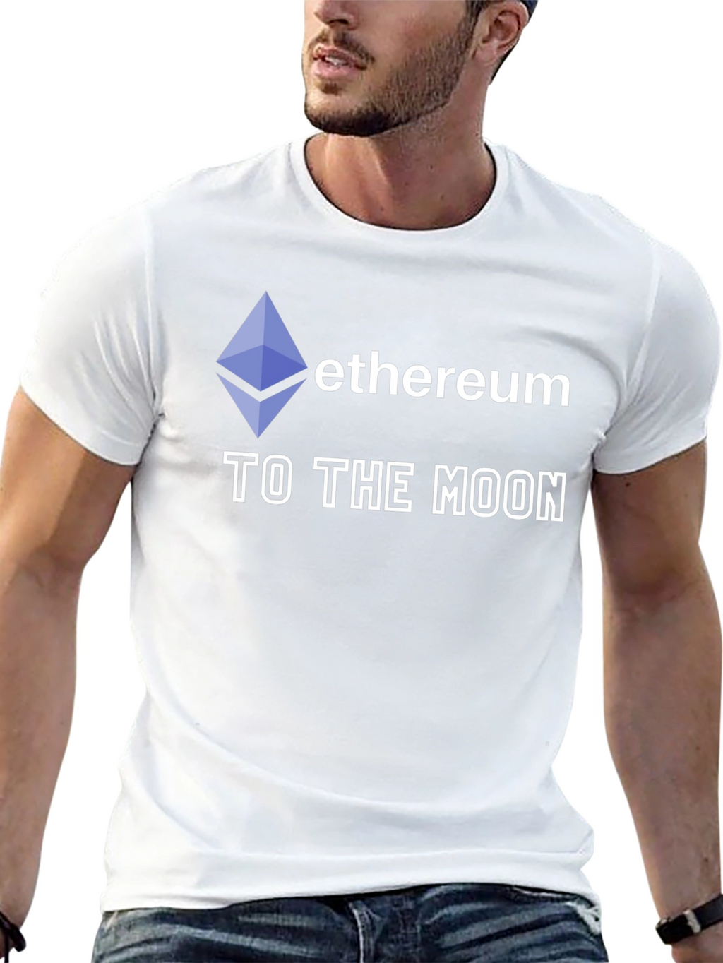 Ethereum To The Moon Black T-Shirt