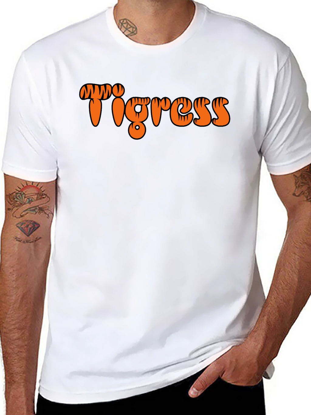 Tigress Graphic Black T-Shirt