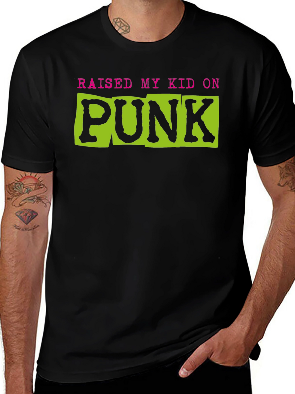 Raised My Kid On Punk Graphic Tee