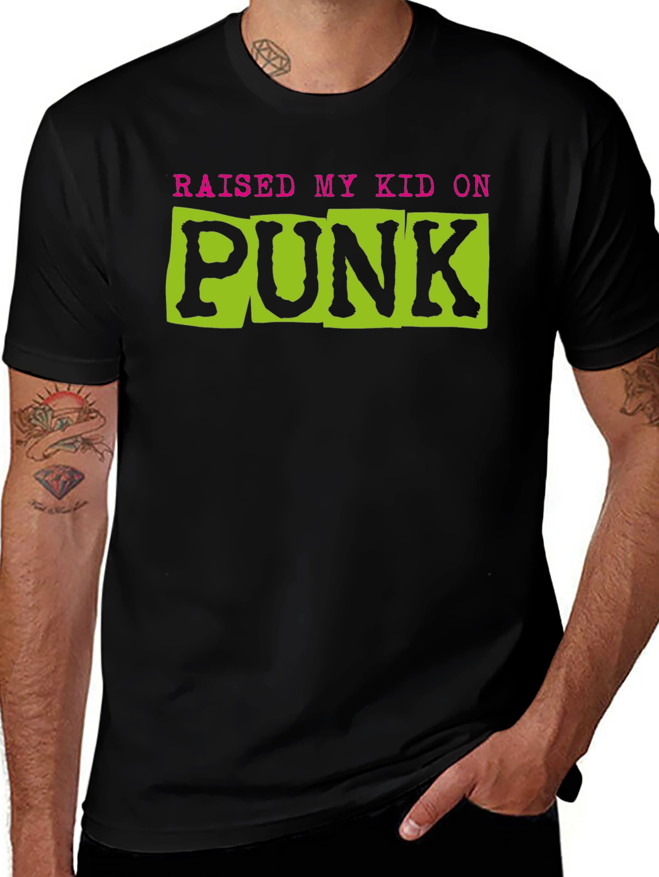 Raised My Kid On Punk Graphic Tee