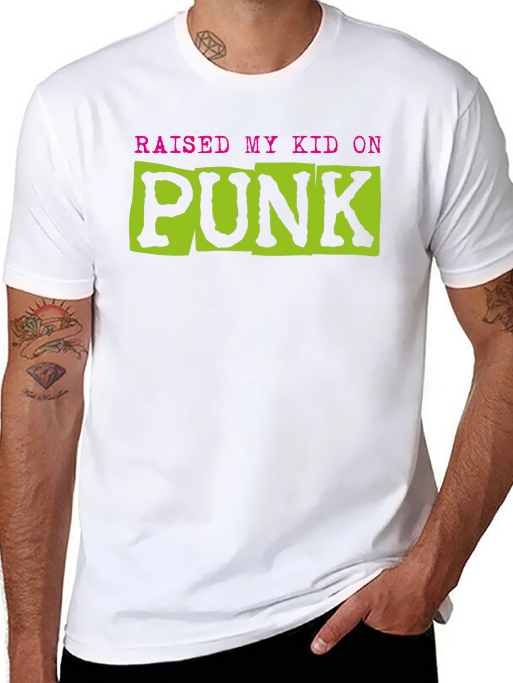 Raised My Kid On Punk Graphic Tee