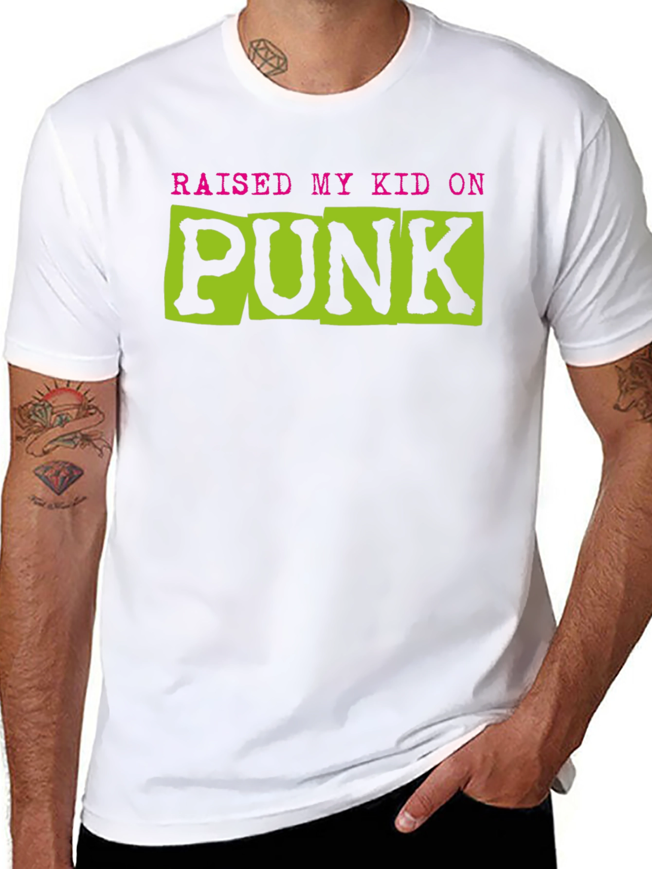 Raised My Kid On Punk Graphic Tee