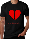 Broken Heart Graphic T-Shirt - Love Is Overrated