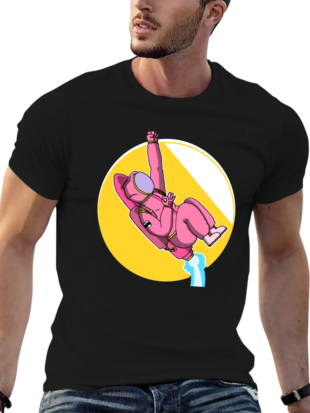 Pink Astronaut Among Us T-Shirt