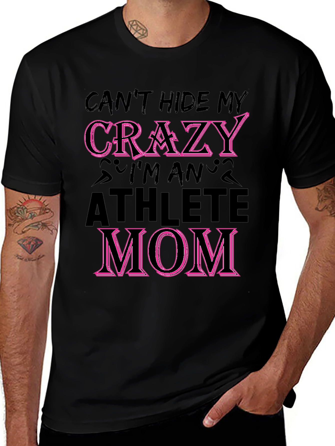 Crazy Athlete Mom Graphic T-Shirt