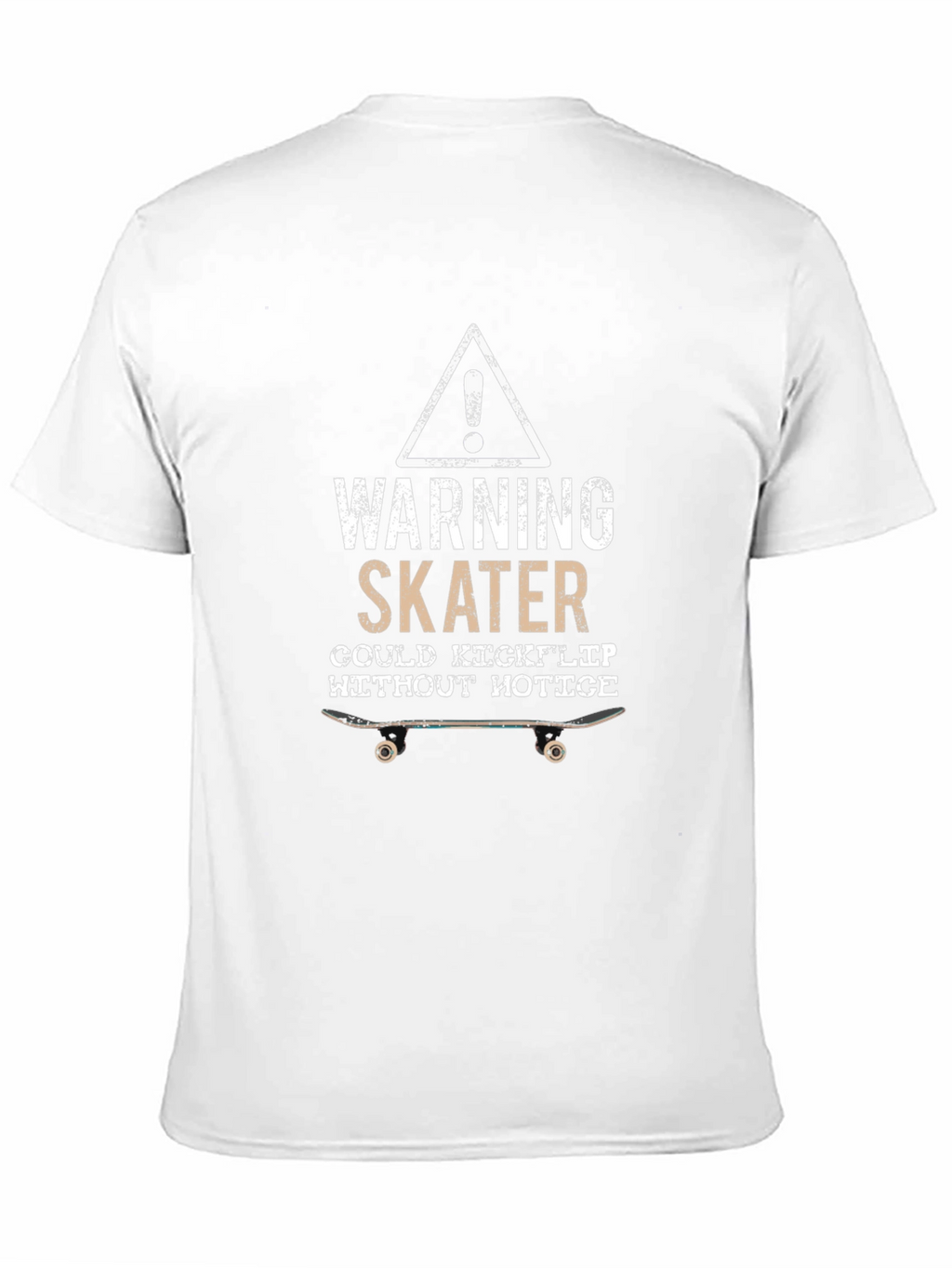 Warning Skater Kickflip Graphic Tee
