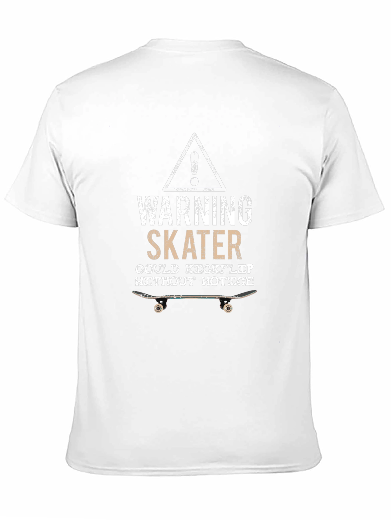 Warning Skater Kickflip Graphic Tee