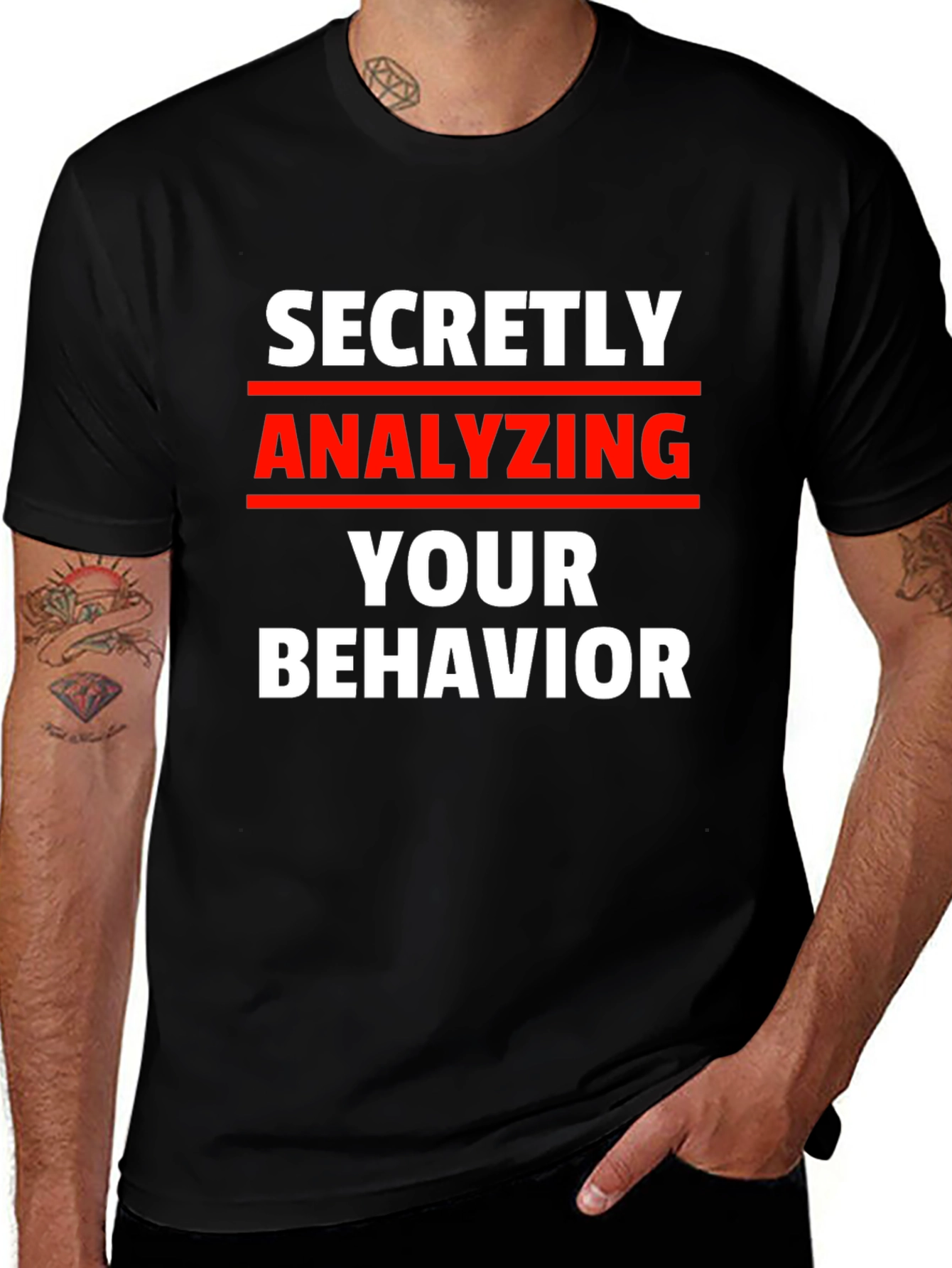 Secretly Analyzing Behavior Tee