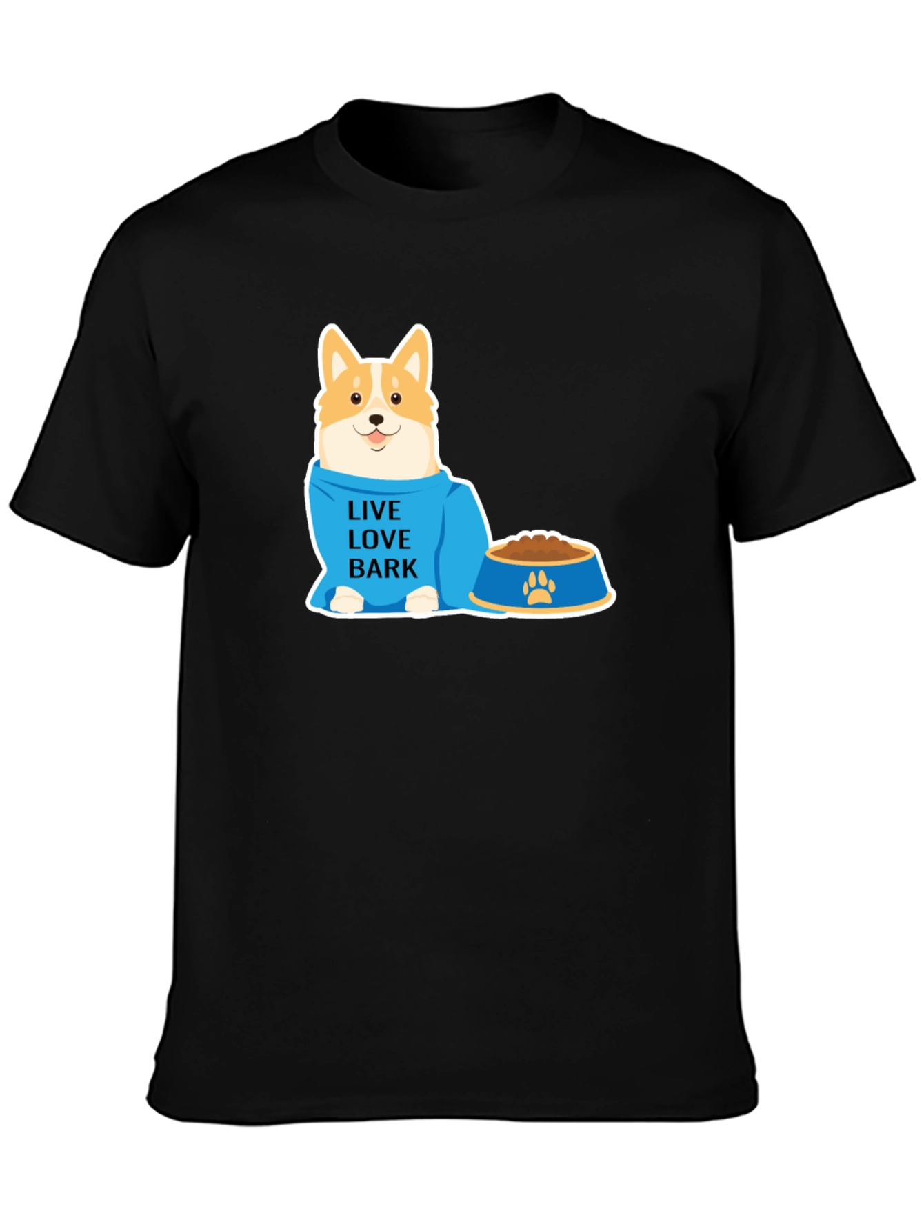 Corgi Live Love Bark T-Shirt - Pet Lover Apparel