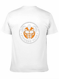 Fitness Club Graphic Print Black T-Shirt