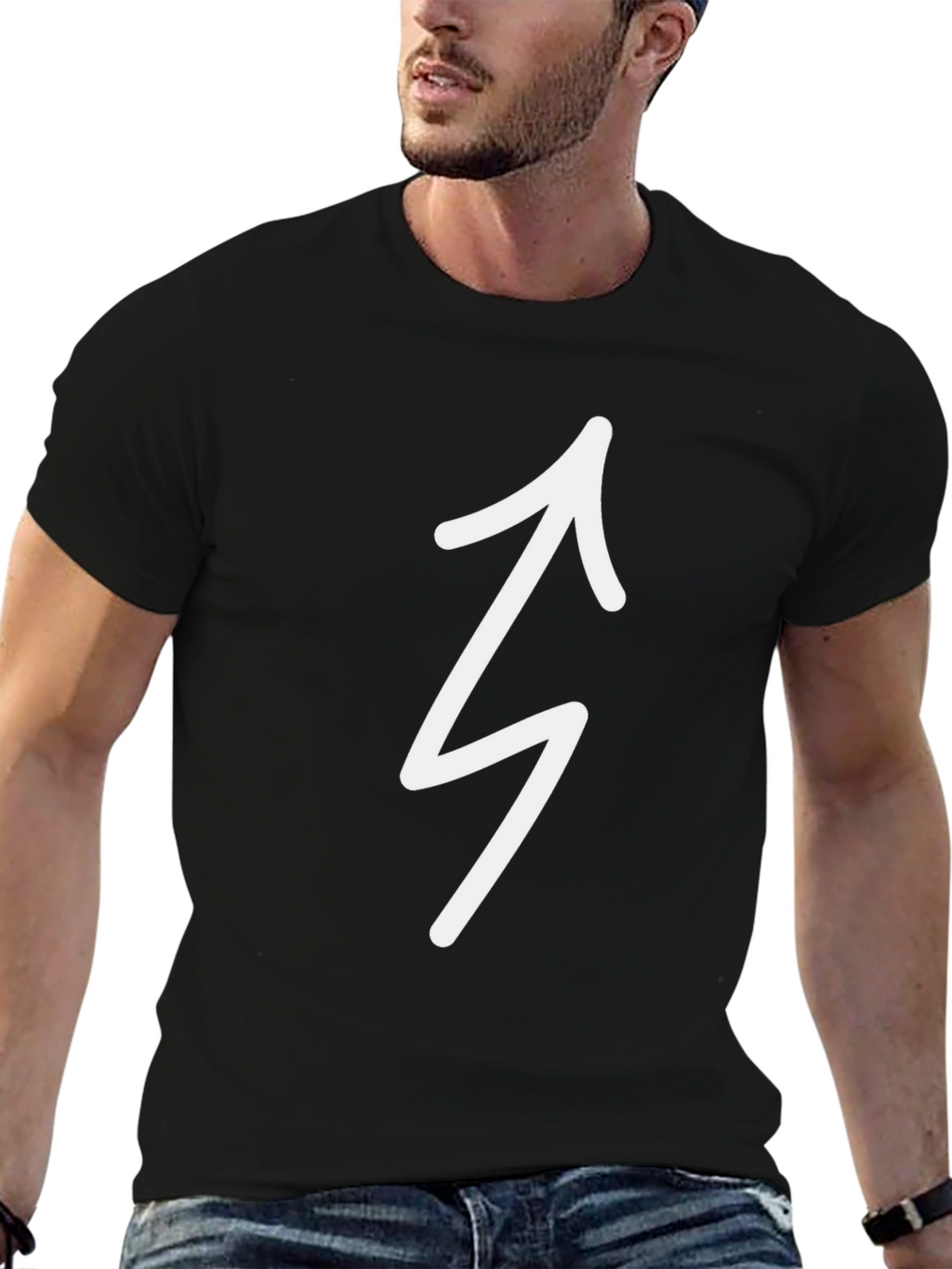 Arrow Symbol Black T-Shirt