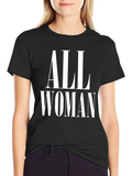 All Woman Graphic T-Shirt - Black
