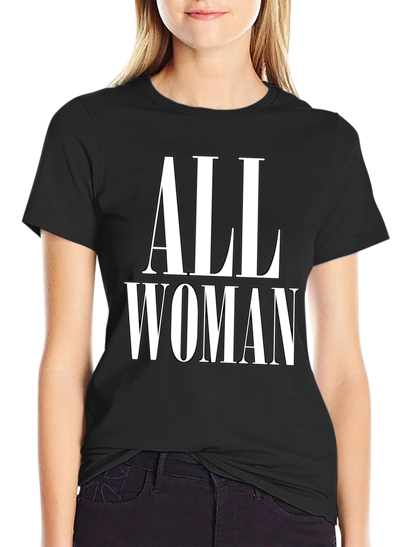 All Woman Graphic T-Shirt - Black