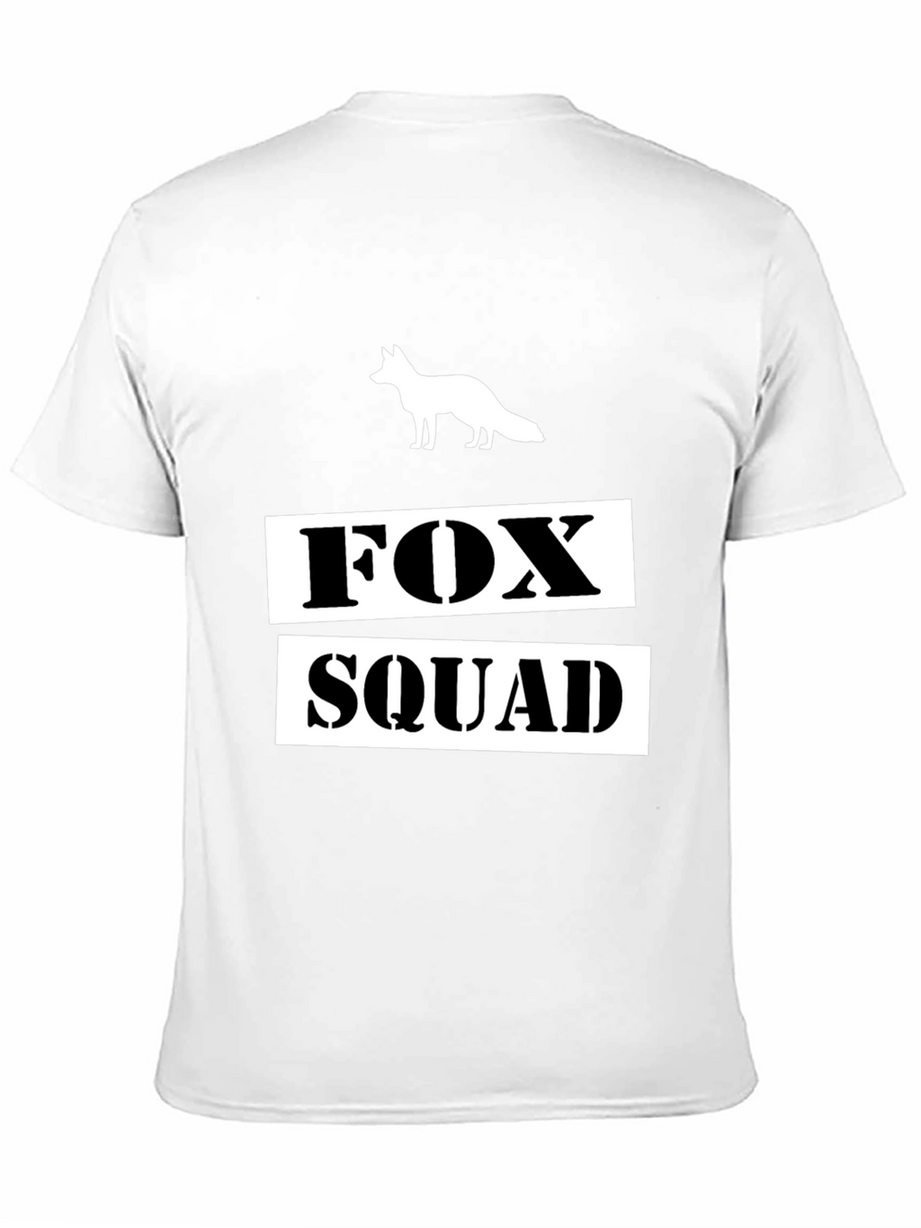Fox Squad Graphic T-Shirt - Black Crew Neck Tee