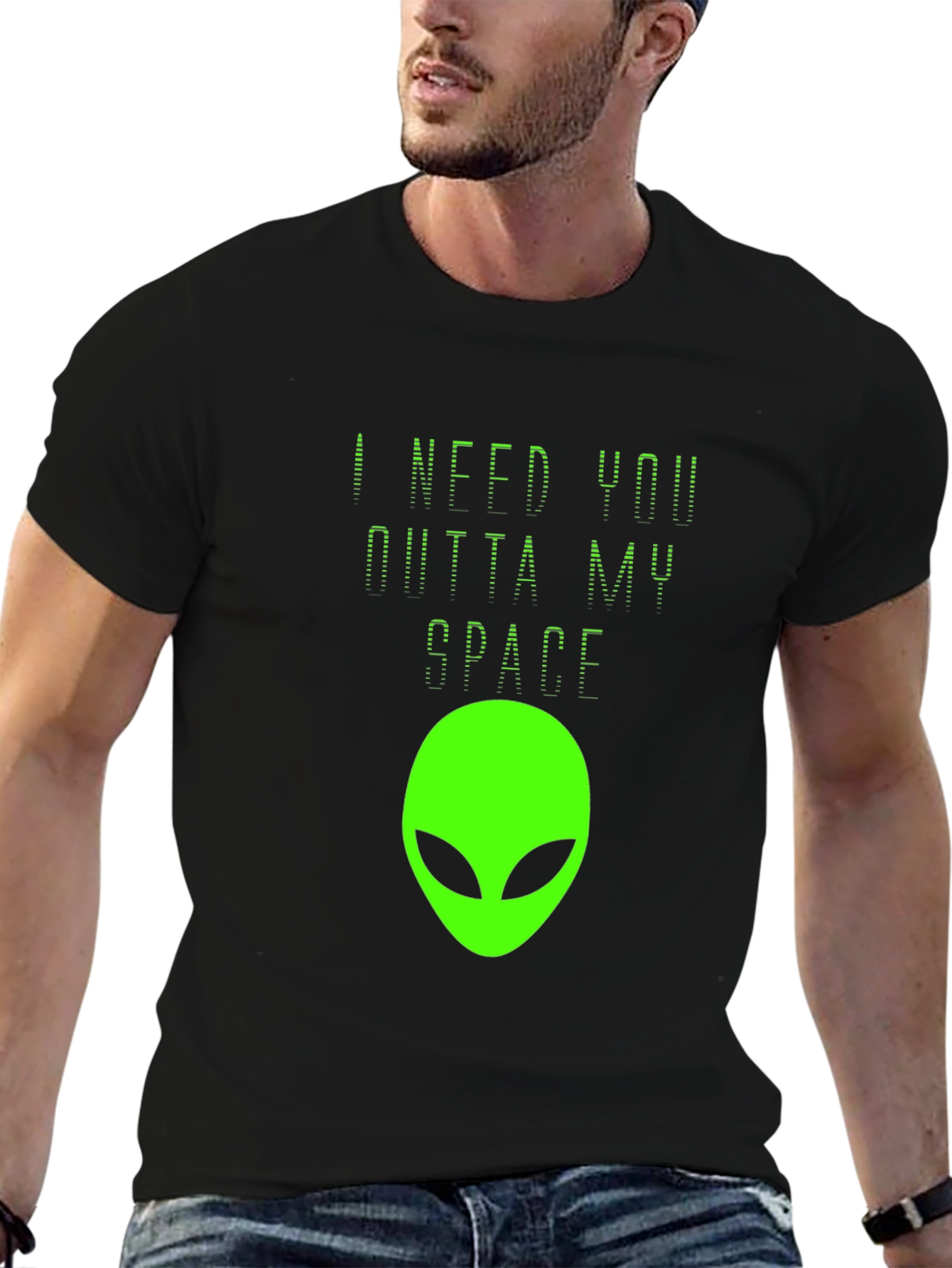 Outta My Space Alien Graphic T-Shirt