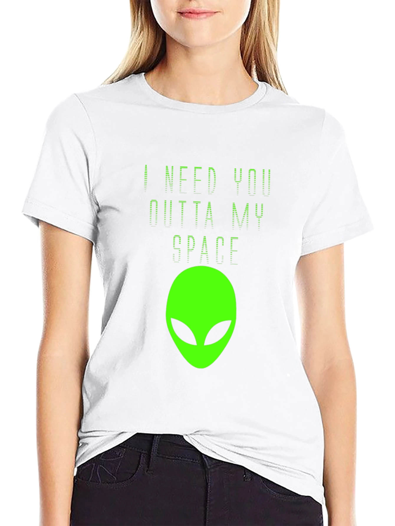 Outta My Space Alien Graphic T-Shirt