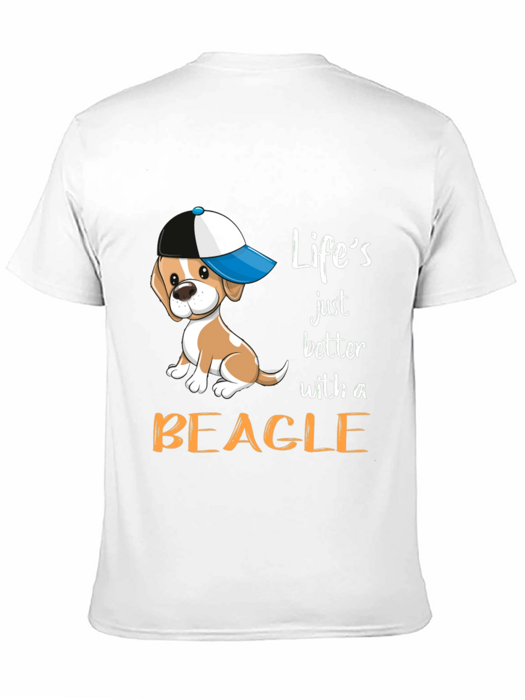 Lifes Better With A Beagle Black T-Shirt