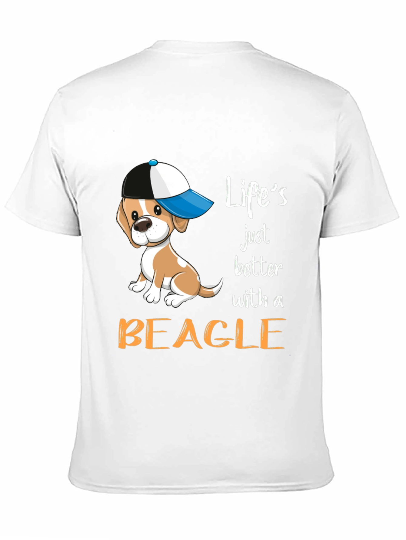Lifes Better With A Beagle Black T-Shirt