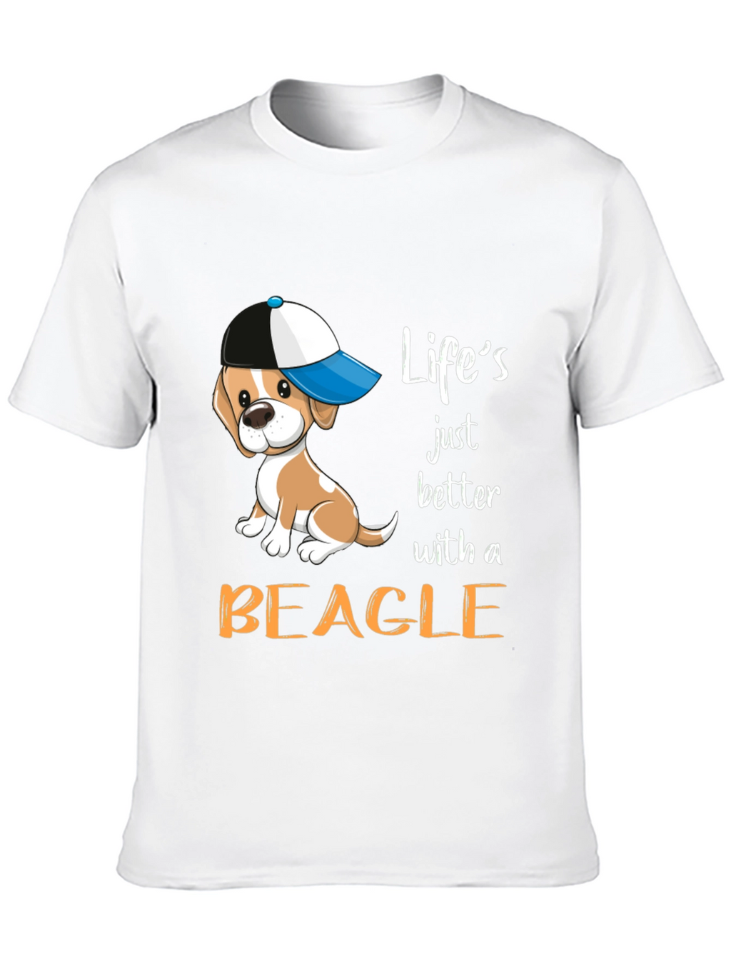 Lifes Better With A Beagle Black T-Shirt