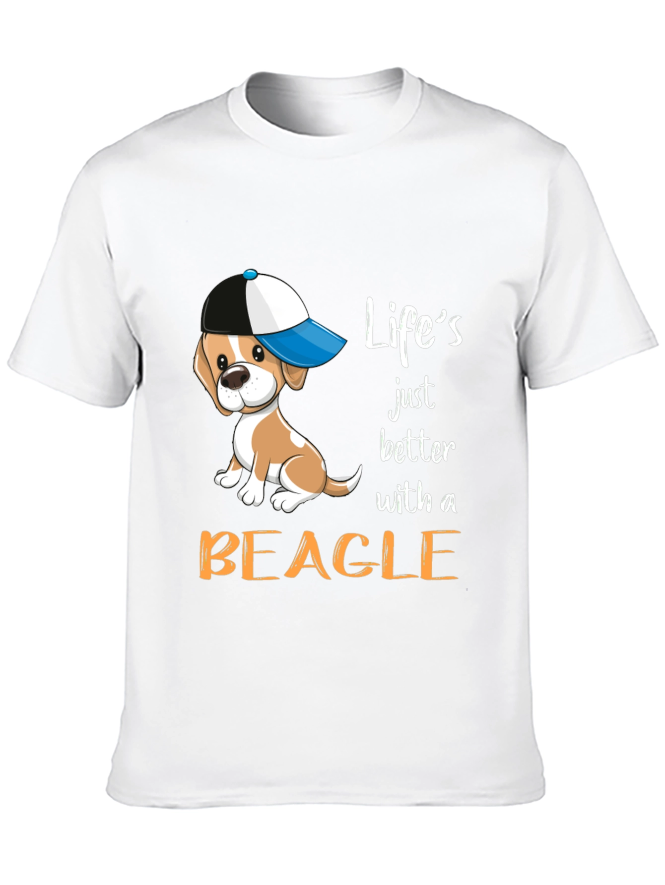 Lifes Better With A Beagle Black T-Shirt