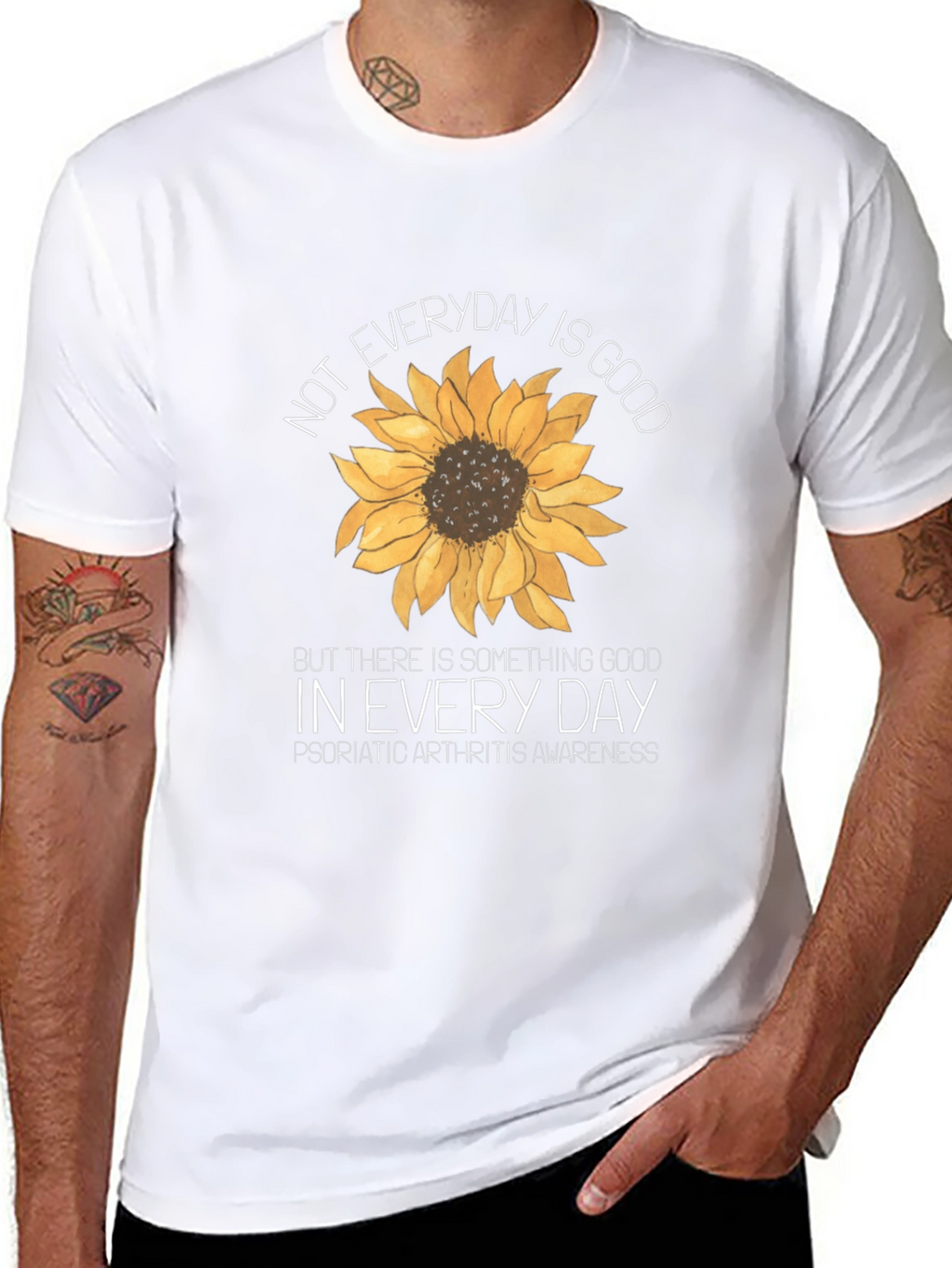 Psoriatic Arthritis Awareness Sunflower T-Shirt