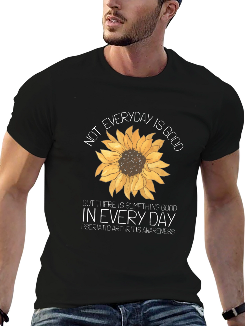 Psoriatic Arthritis Awareness Sunflower T-Shirt