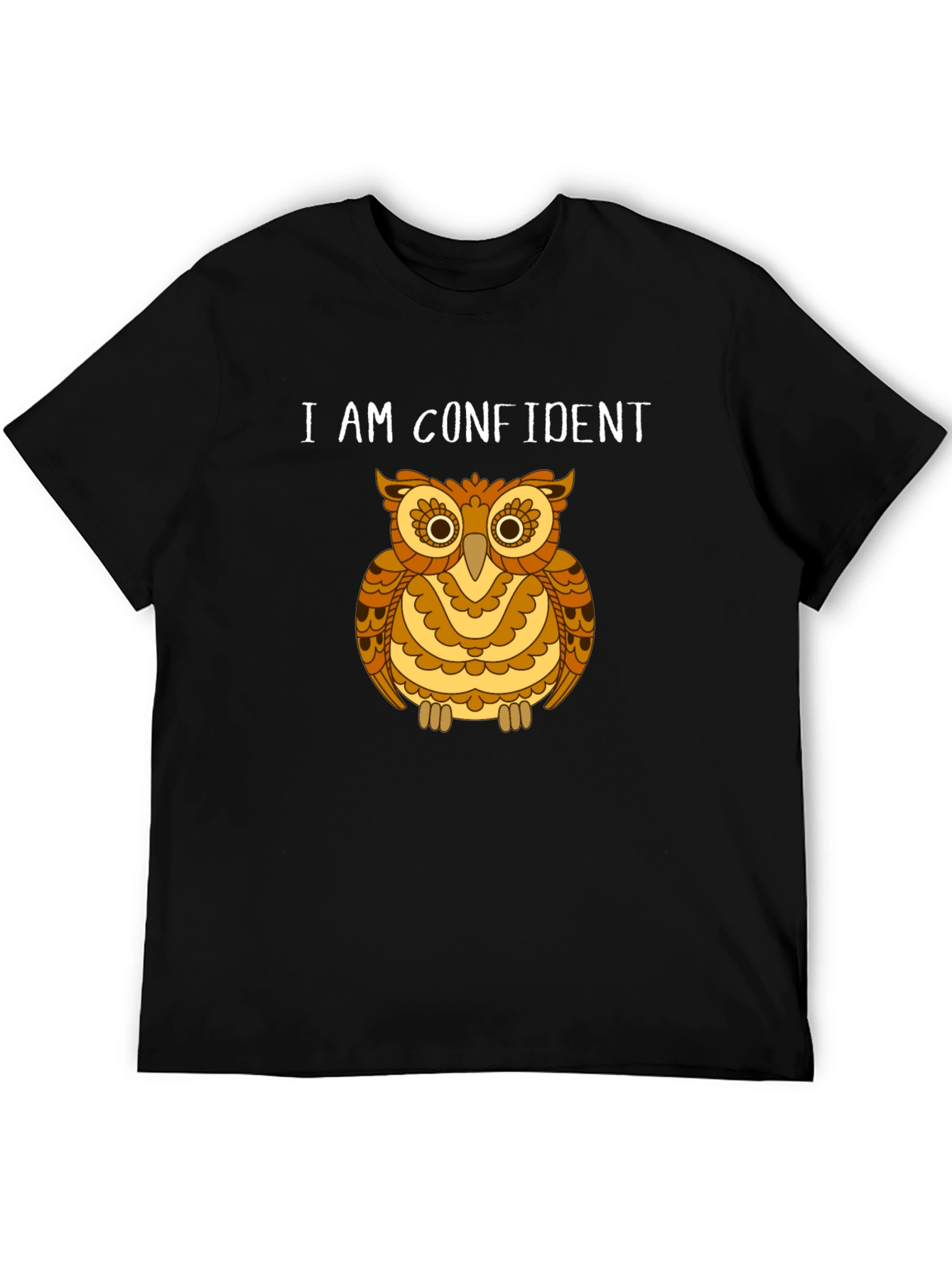 I AM CONFIDENT Owl Graphic Tee - Stylish Comfort