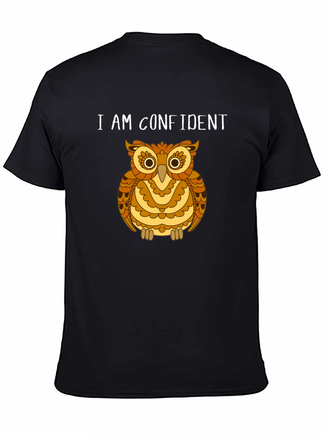 I AM CONFIDENT Owl Graphic Tee - Stylish Comfort