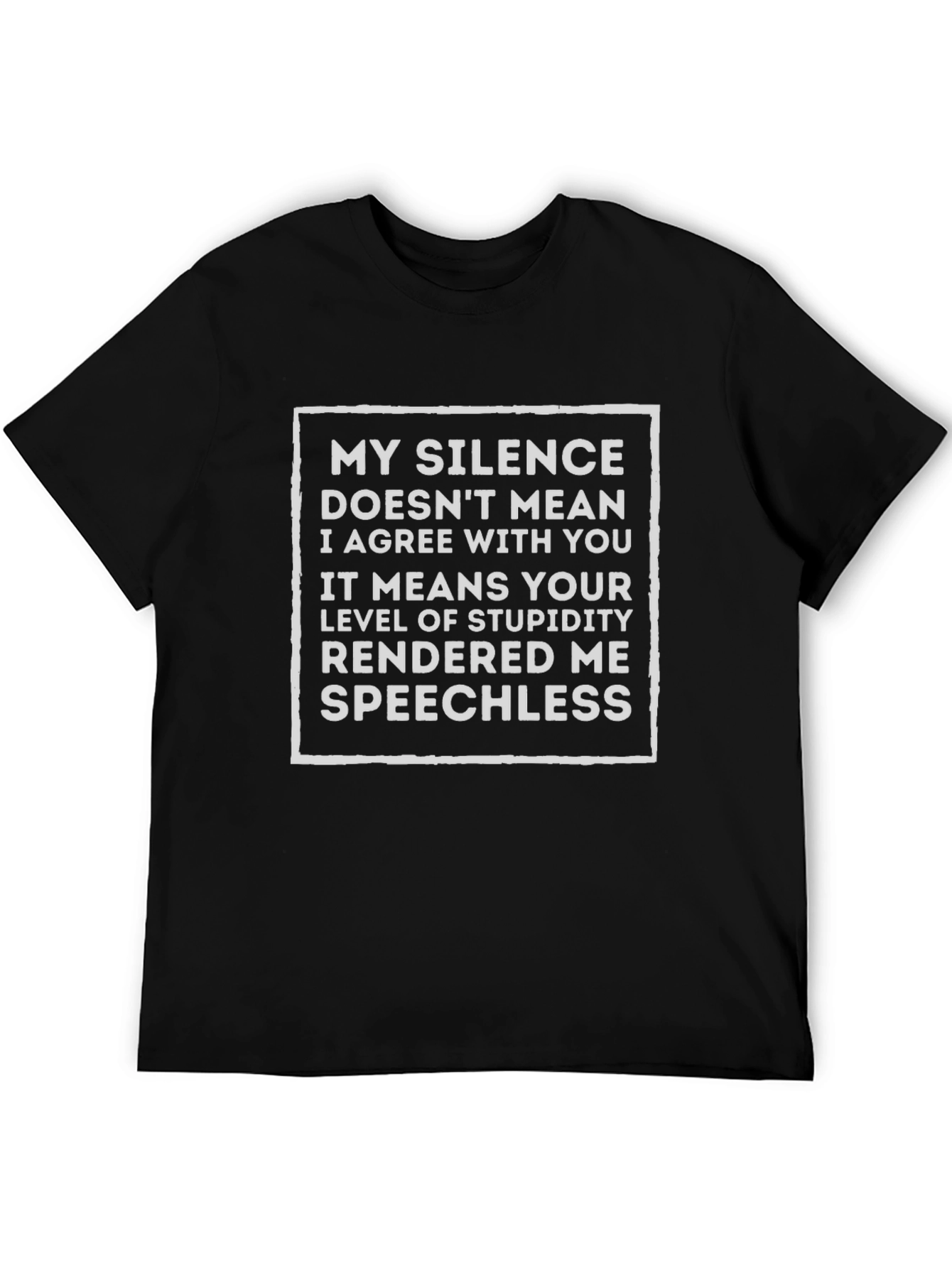 Sarcastic Silence Speechless Graphic Tee