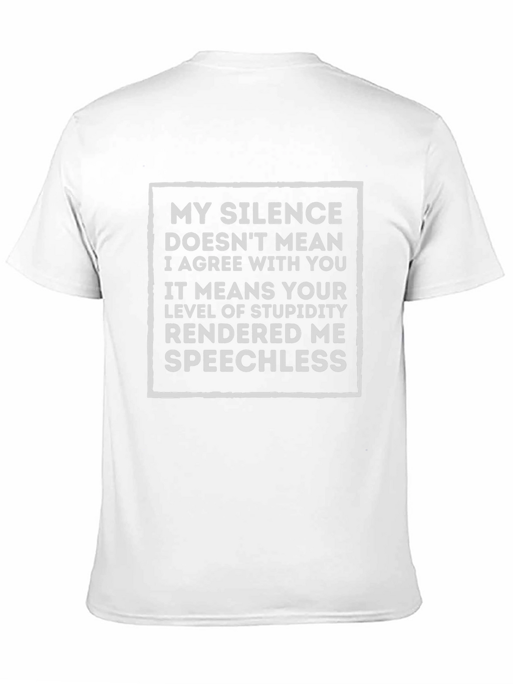 Sarcastic Silence Speechless Graphic Tee