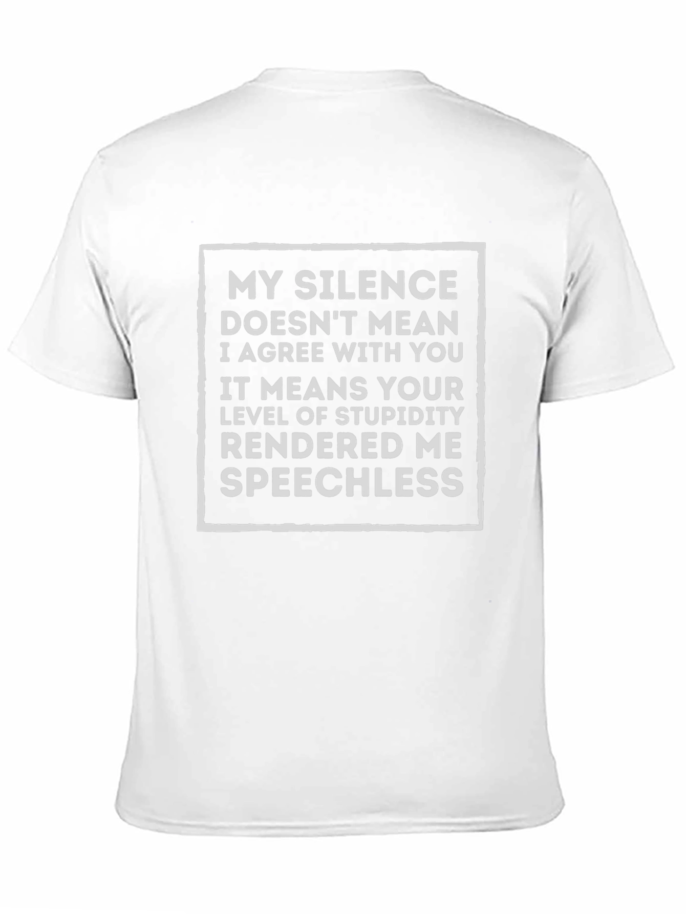 Sarcastic Silence Speechless Graphic Tee