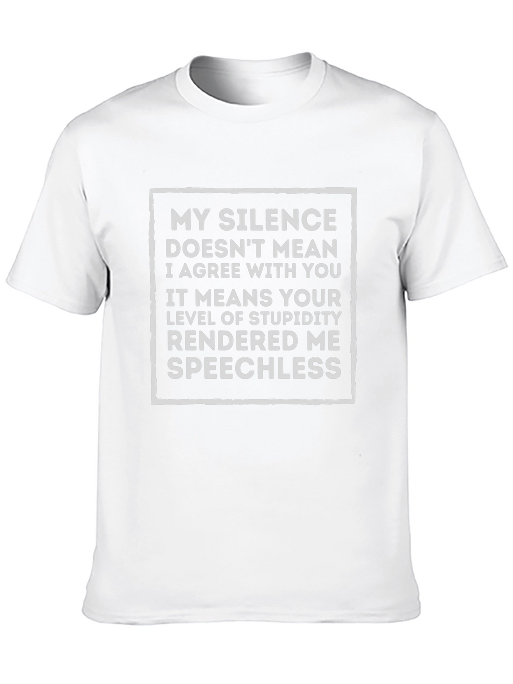 Sarcastic Silence Speechless Graphic Tee