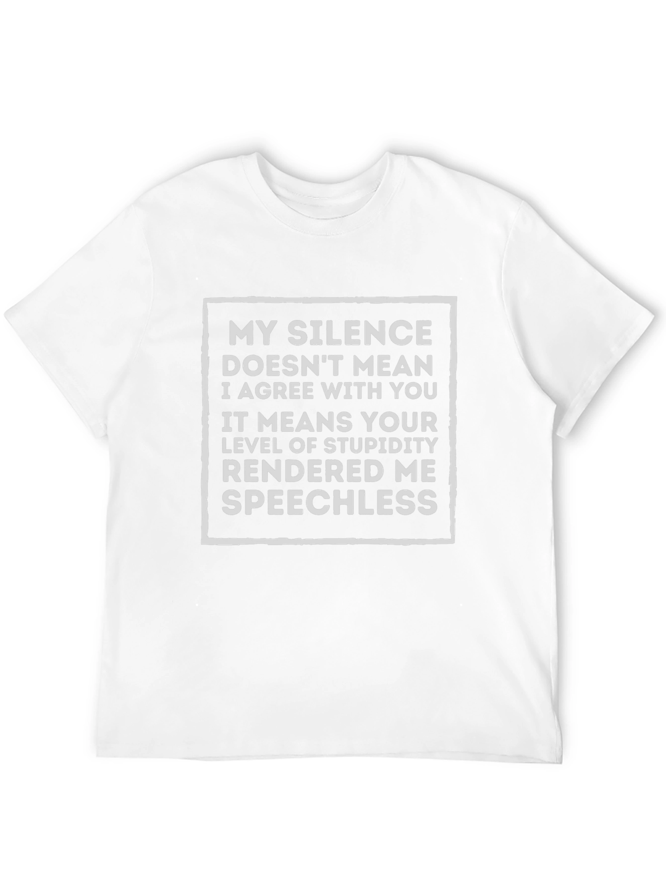 Sarcastic Silence Speechless Graphic Tee