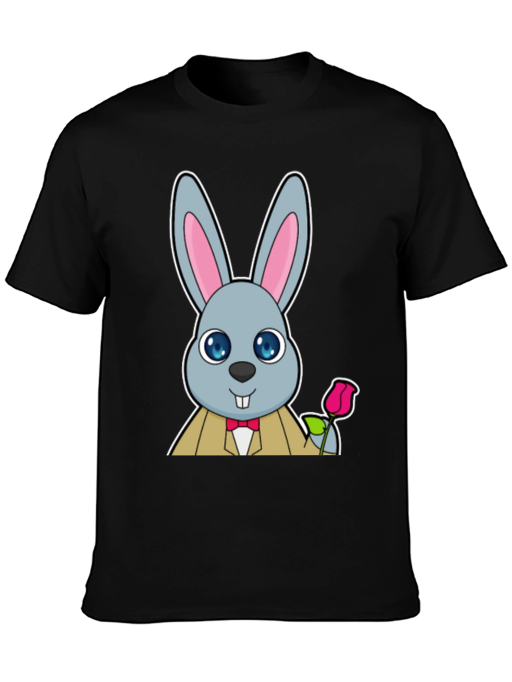 Dapper Rabbit T-Shirt - Cute Cartoon Bunny Tee