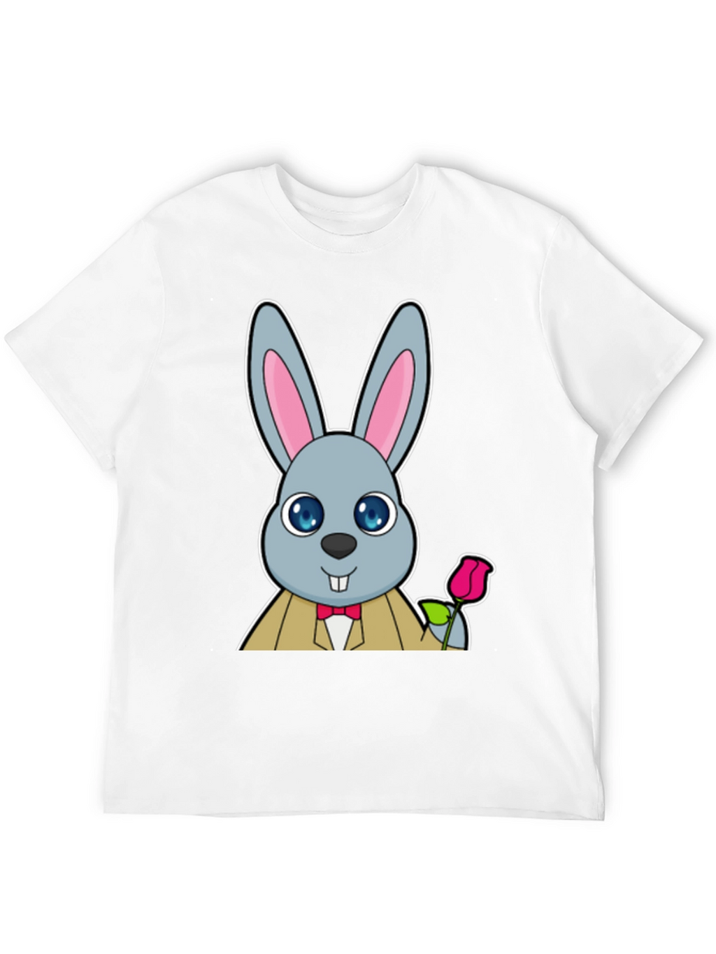 Dapper Rabbit T-Shirt - Cute Cartoon Bunny Tee