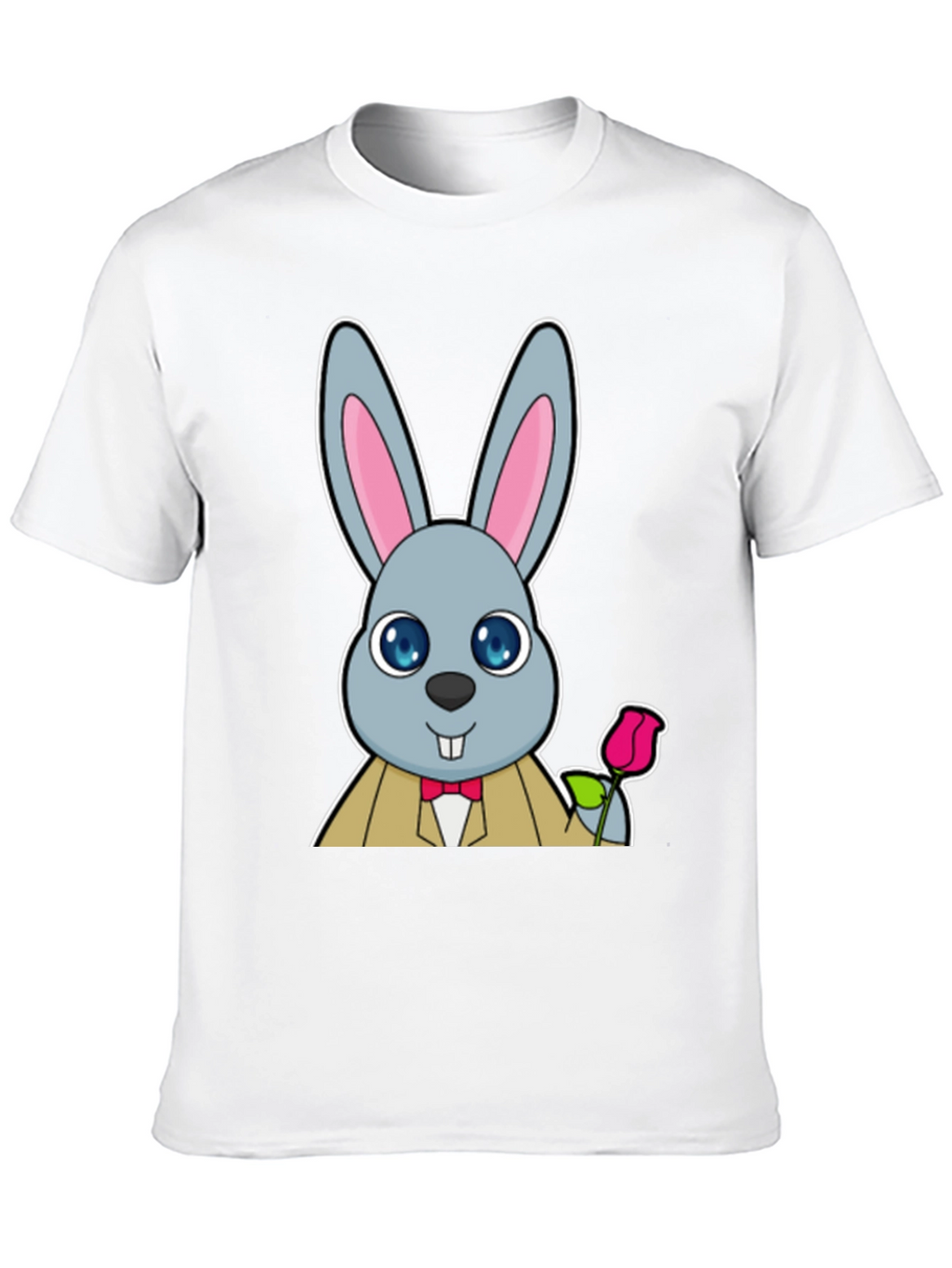 Dapper Rabbit T-Shirt - Cute Cartoon Bunny Tee
